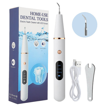 Intelligent Ultrasonic Tooth Cleaner 3 Gears To Remove Tartar And Stains Tooth Cleaning Instrument Household Tooth Cleaning Tooth