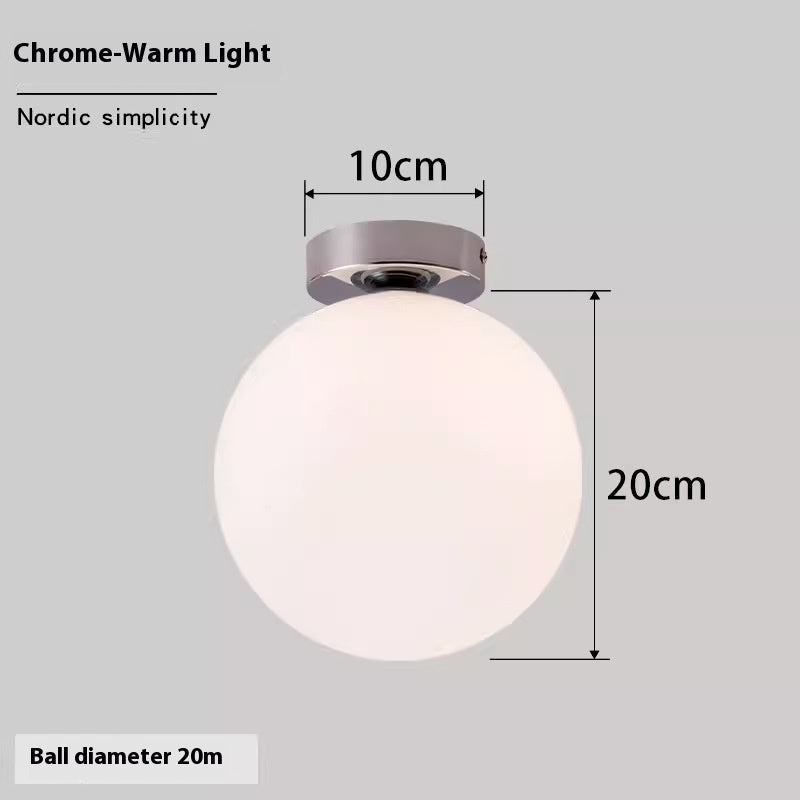 Nordic Simple Round Spherical Wall Lamp