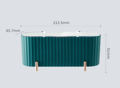 Dust-proof cosmetic cotton swab storage tube with lid desktop storage box