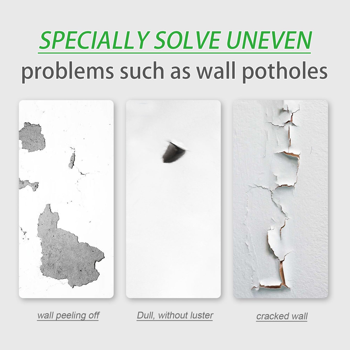 Wall Repair Paint: White Wall Repair Roller Brush Moisture-Proof Peeling Cover Stains And Cracks Renovation Paint