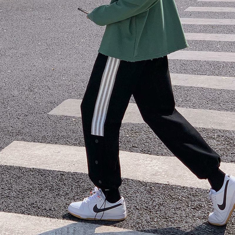 Spring Autumn Student Korean Style Track Pants