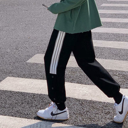 Spring Autumn Student Korean Style Track Pants
