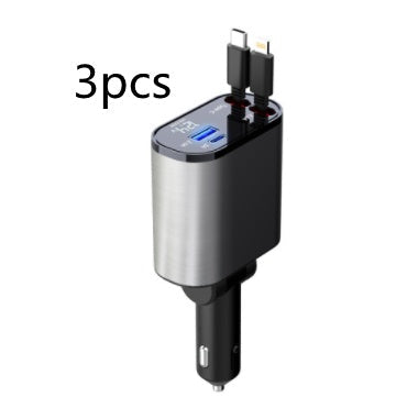 Metal Car Charger 100W USB Type C Adapter
