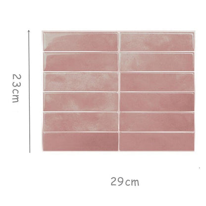 Kitchen oil and high temperature resistant stickers, 3D three-dimensional self-adhesive wall stickers, bathroom