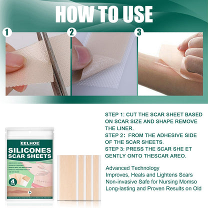 Silicone Gel Repair Patch, Fade Marks Transparent Care Skin Repair Patch