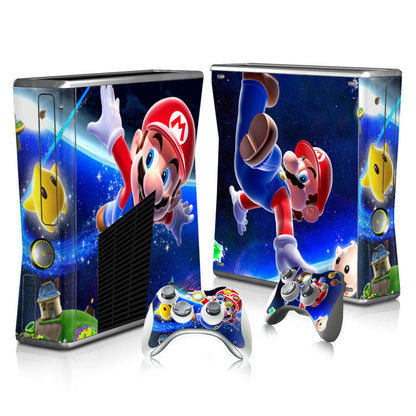 Xbox 360 Slim Full Body Color Membrane Stickers with Scratch-Resistant Protection