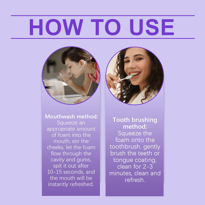 Toning Mousse For Teeth Cleaning And Care For Stained Teeth Yellow Smoke Teeth Odor Teeth Toning Mousse