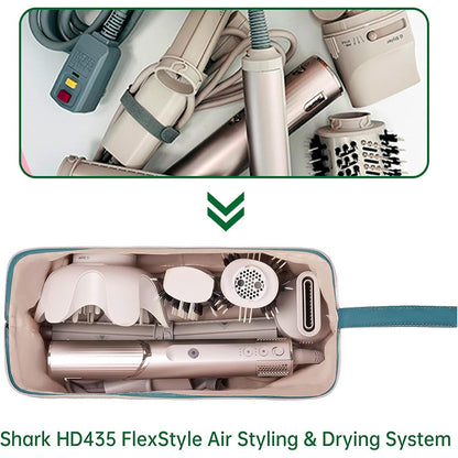 Beige Case for Dyson Airwrap & Revlon Tools: Travel Bag & Organizer.