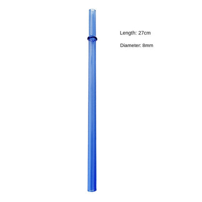 Eco-Friendly High Borosilicate Glass Straw Durable Heat-Resistant Starbucks Kids Straw 27cm Customized
