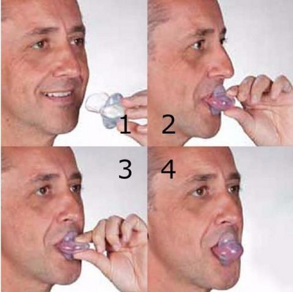 Transparent Silicone Tongue Sleeve Anti-Snoring Device New Anti-Snoring Device Tongue Puller Tongue Muscle Rehabilitation Device