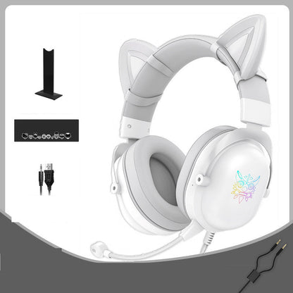 Head Mounted Wired Gaming Headset for Girls