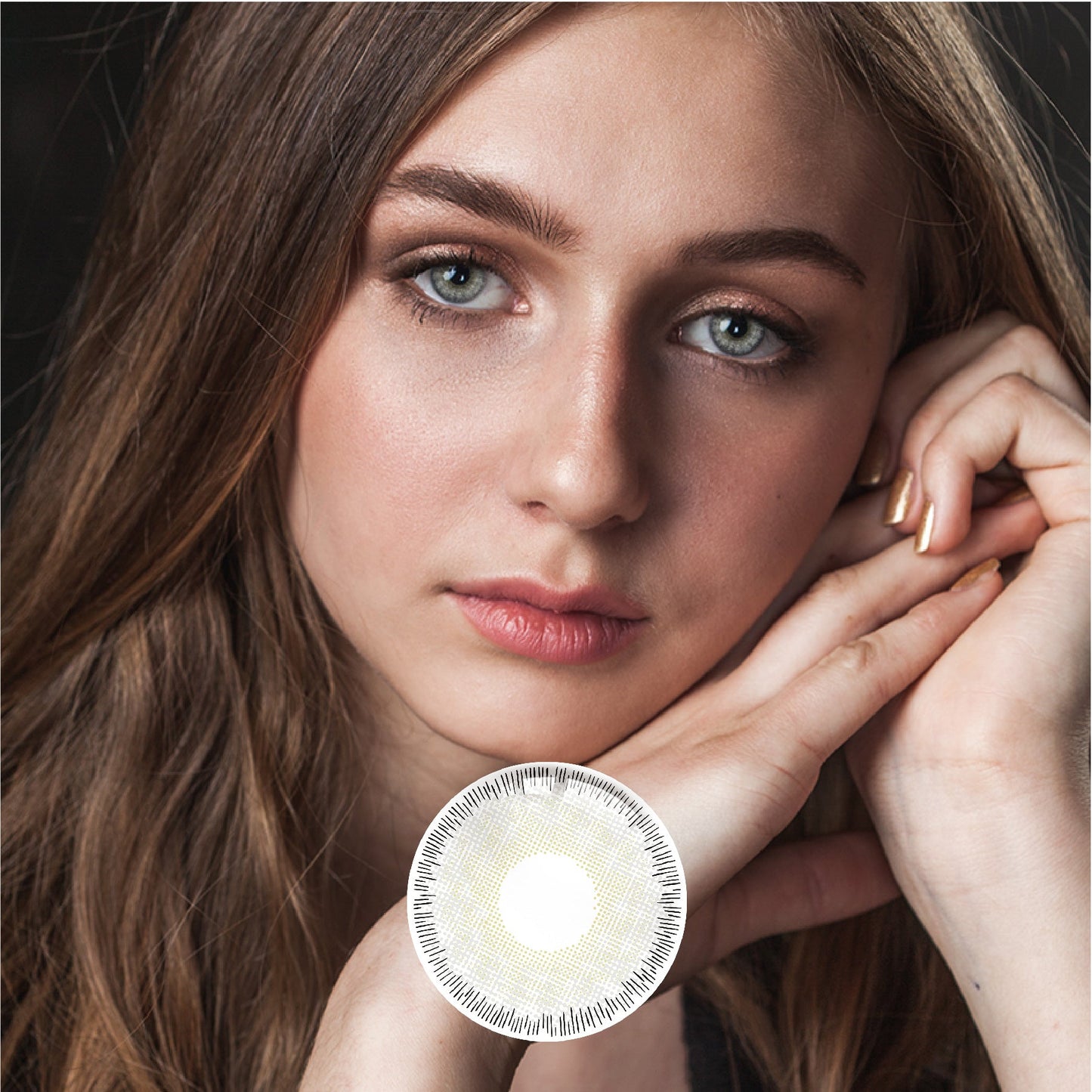 1Pcs FDA Certificate Eyes Beautiful Pupil Colorful Girl Cosplay Contact Lenses Gray