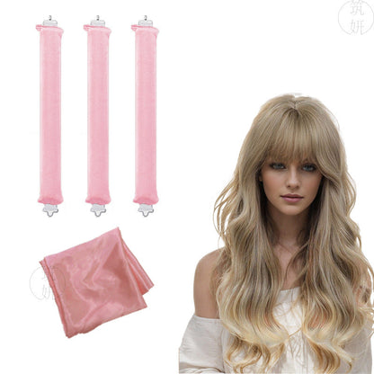 Sleeping lazy heatless hair curler simple big wave bold curling iron