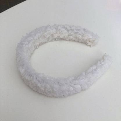 Plush headband hair clip