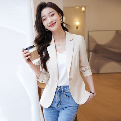 Temperament Office Wear Sense Fashion Slim-fitting Suit Top