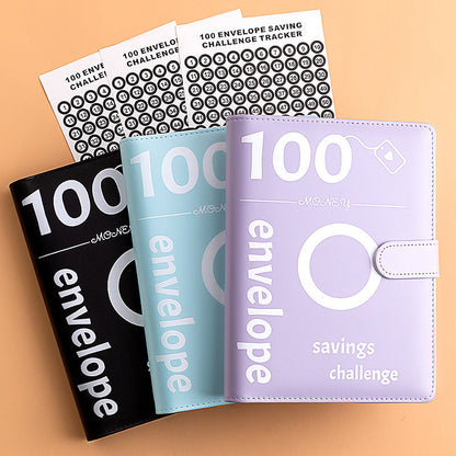 100 Envelope Challenge Binder Couple Save Money Challenge Envelope Sheet Pocket Book