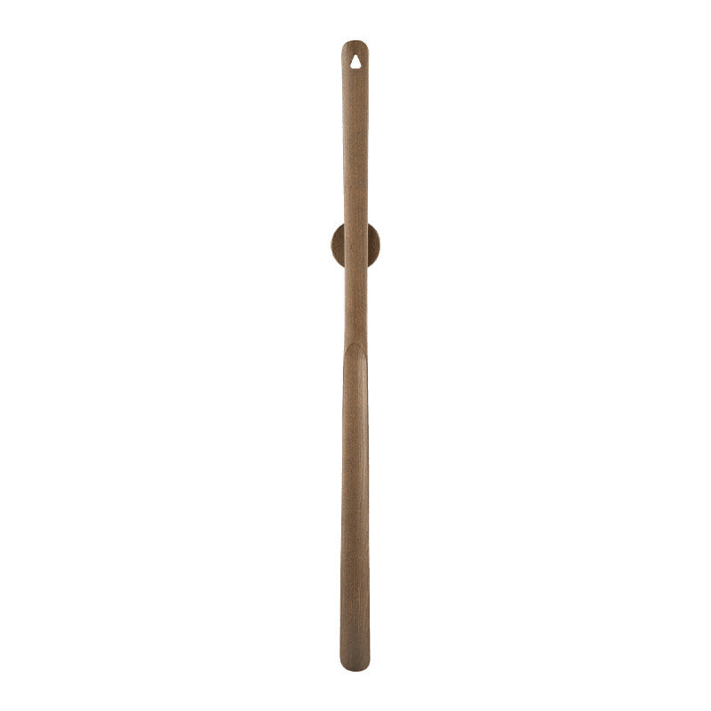 Elderly and Pregnant Women's Shoe Horn - Extended Handle Black Walnut Wood High-Grade Shoe Helper Tool