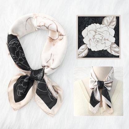 Silk Scarf Women's Sunscreen Beach Imitation Silk Versatile Silk Scarf Neckband