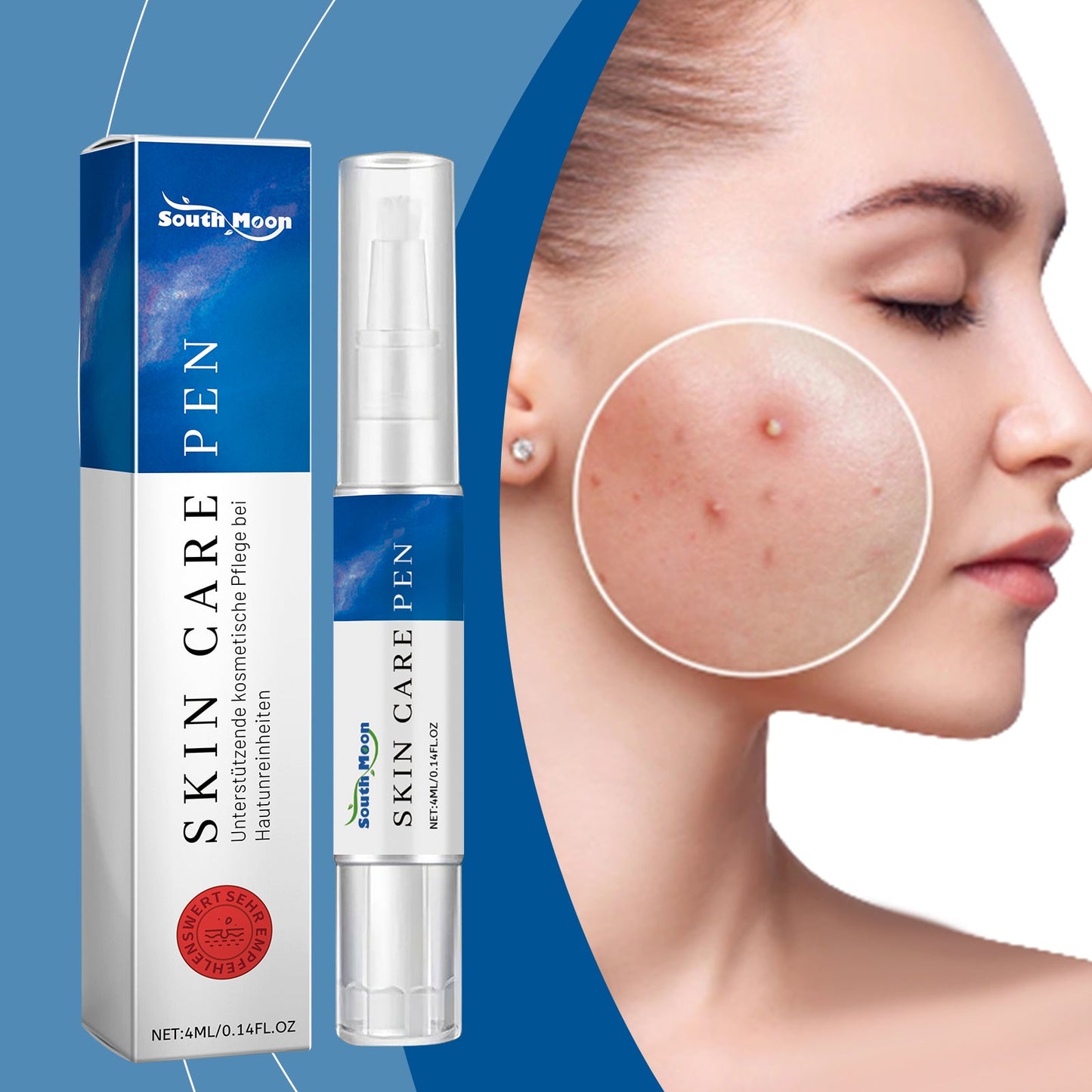 Acne Care Pen, Gently Clean Acne And Acne Closing Skin Daily Care Solution