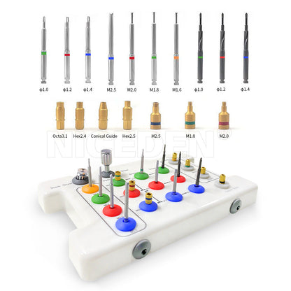 Dental implant base repair screw removal tool wrench screwdriver oral implant removal set