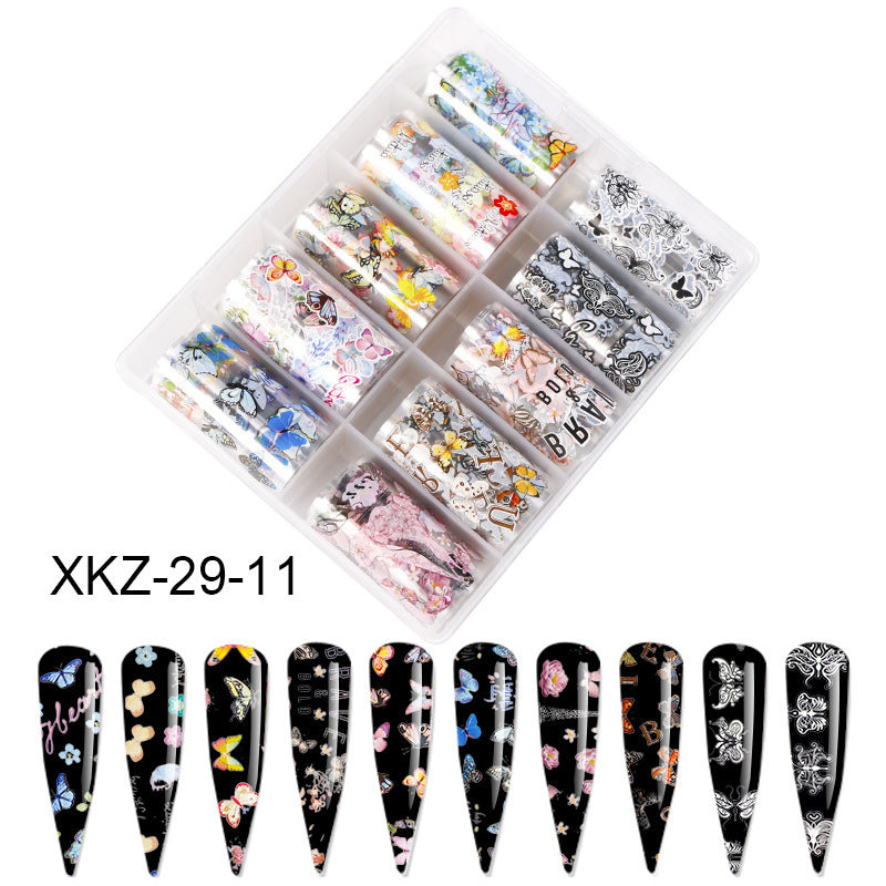 Butterfly Laser Star Nail Transfer Paper