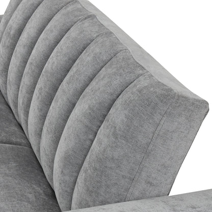U_STYLE Convertible Soft Cushion Sofa Pull Bed ,for Two People to Sit On