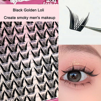 Sunflower Comics Pure Desire Eyelash Simulation Natural Thickening Large Segmented Trilogy False Eyelash Laziness
