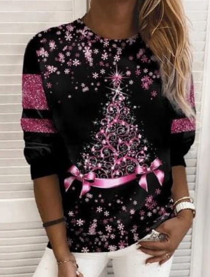 Women's 3D Christmas Printed Sweatshirt