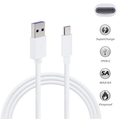 Suitable for Huawei mobile phone 5A fast charging data cable, 1 meter 1.5 meters 2 meters 3 meters Typc-c mobile phone data cable