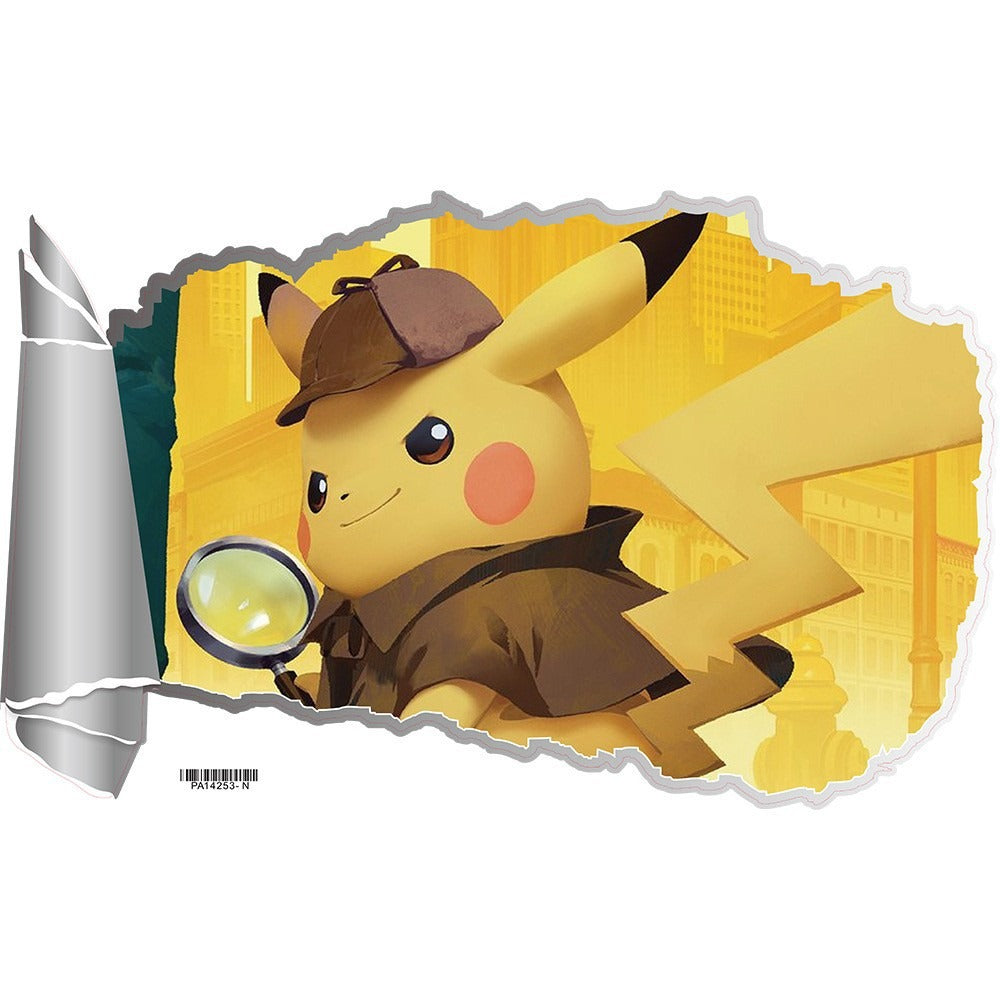 New 3D Pikachu Wall Sticker Pok é mon Wallpaper Self adhesive Cartoon Graffiti Anime Poster Children's Room PVC