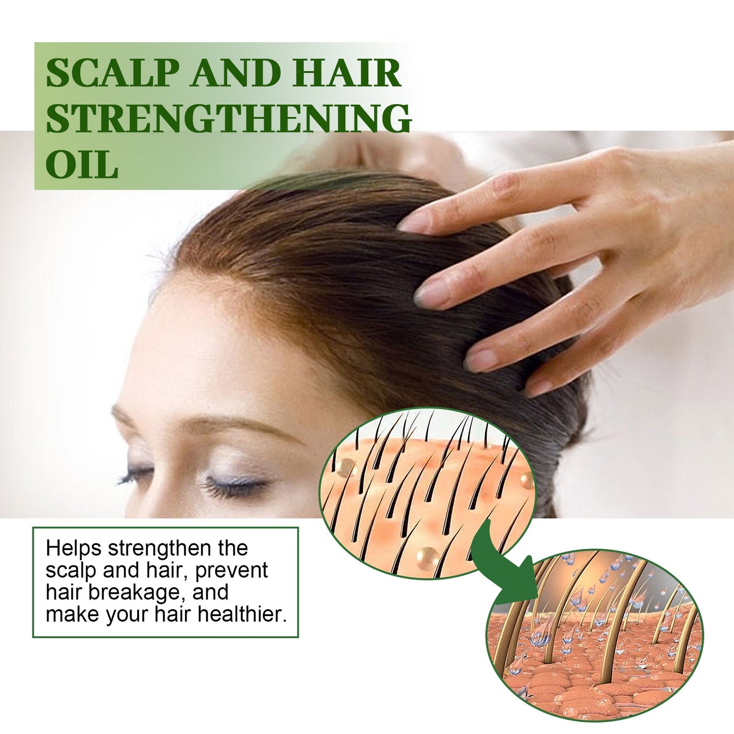 Scalp & Hair Strengthening Oil, Hair Thick Hair Solid Hair Soft Hair Dry Damaged Care