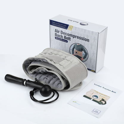 Inflatable Waist Belt To Relieve Low Back Pain Waist Protection Leather Shrink Exhaust Fixed Belt