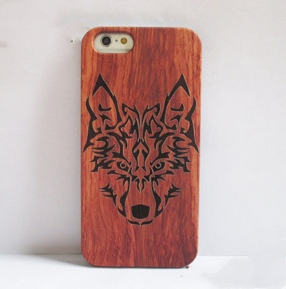 Woodcarving mobile phone case