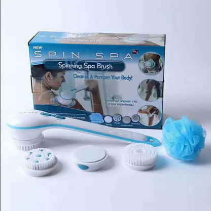 Electric Bath Brush Back Body Bath Shower Sponge Scrubber Brushes With Handle Exfoliating Scrub Skin Massager Exfoliation Bathroom Brush
