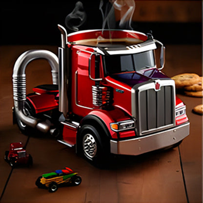 Semi Truck Coffee Mugs Handmade Home Semi Truck Coffee Cup Mugs