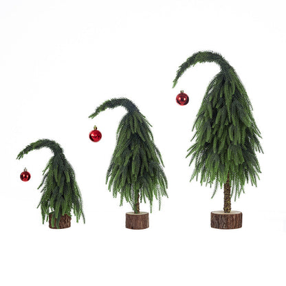 Crooked Neck Christmas Leaves Nobelson Home Small Desktop Ornament