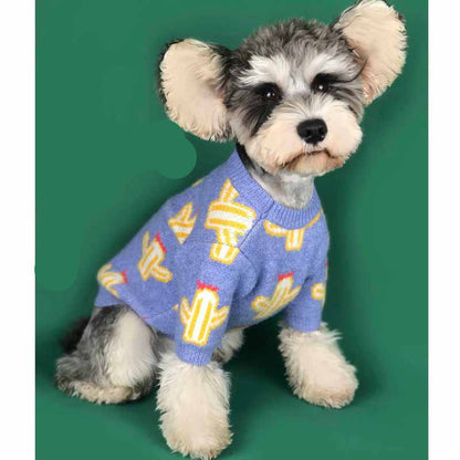 Pet cactus sweater