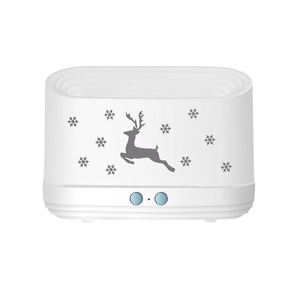 Elk Flame Humidifier Diffuser Christmas Lamp