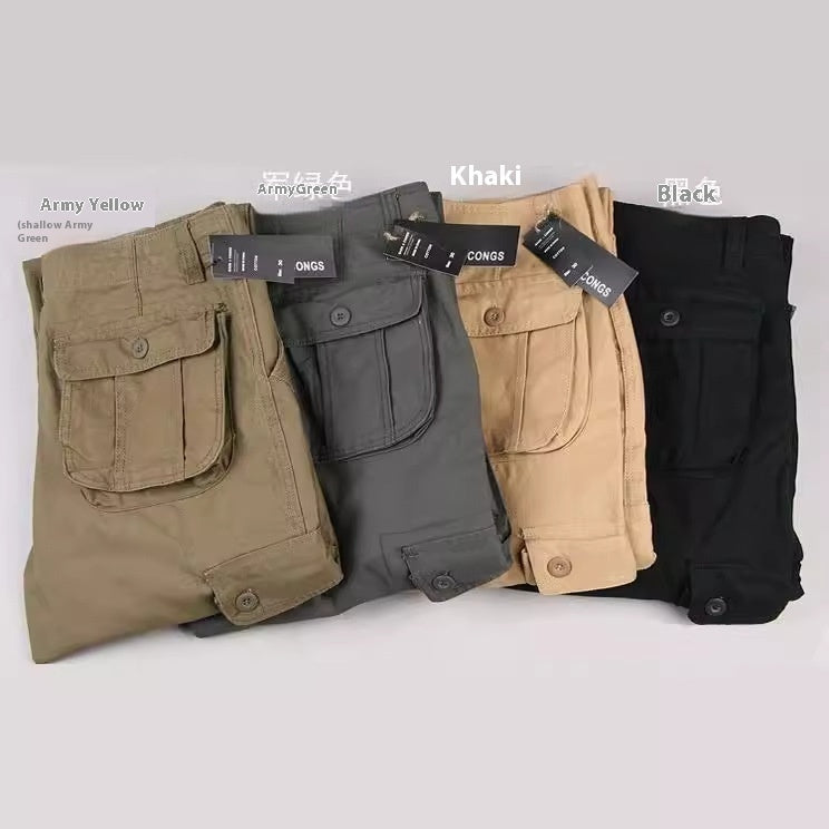 Multi-pocket Men's Loose Labor Protection Pants