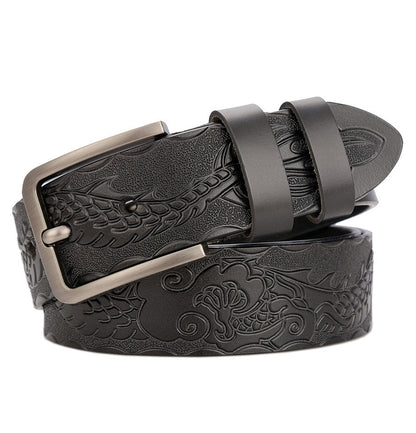 Carved Craft Men's Cattlehide Leather Belt
