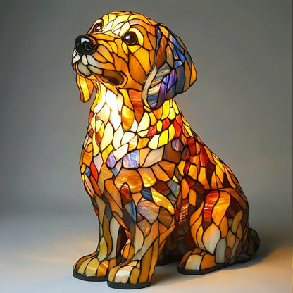 Animal resin LED night light, a cute bedside lamp for living rooms and bedrooms.