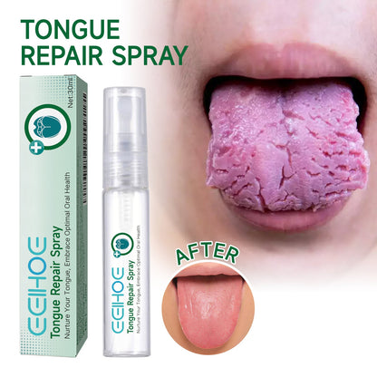 Tongue Repair Spray Repair Tongue Whitening To Relieve Dry, Cracked And Swollen Tongue Oral Care Spray