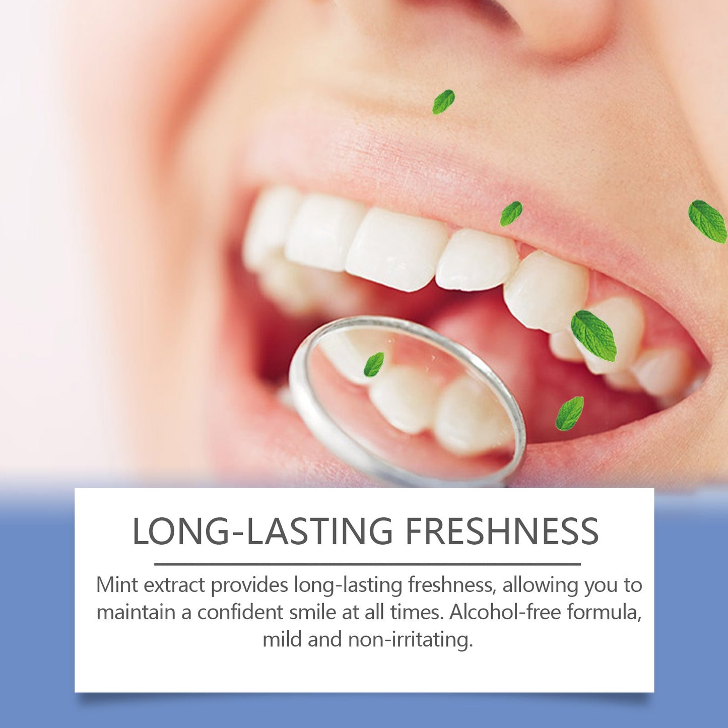 Triple Teeth Mouthwash, A Fresh Mint Daily Mild Odor Cleaning Teeth Mouthwash