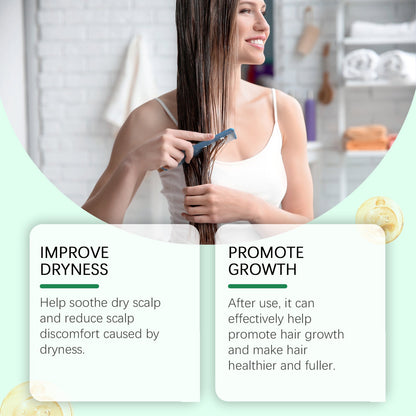 Herbal Hair Care Oil Gently Cleans And Moisturizes Dry And Split Hair And Nourishes Hair