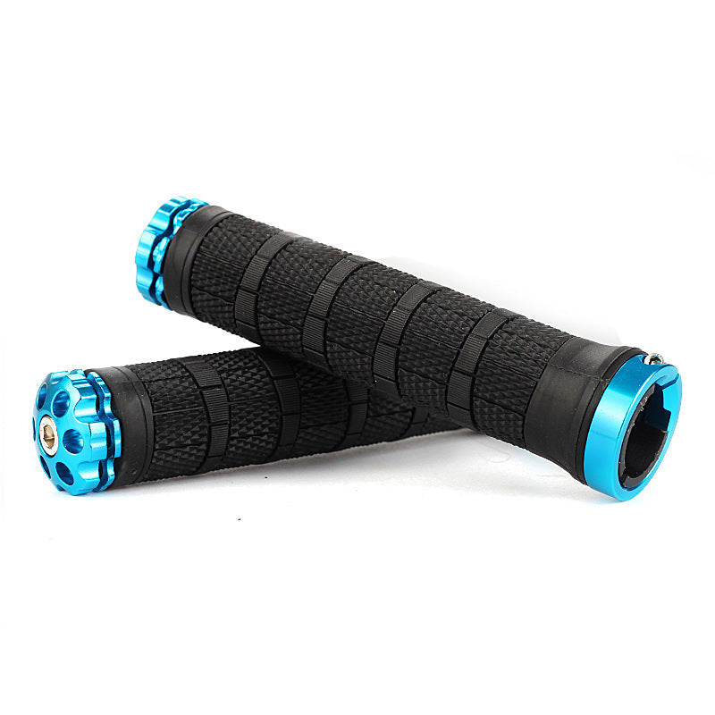 Mountain Bike Rubber Handle Aluminum Alloy Integrated Plug Lock Handle Riding Equipment Accessories