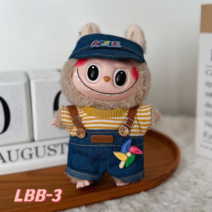 [Clothes Only]15-17 cm Labubu Sitting Party Doll Clothes Cute Set Clothes