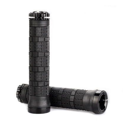 Mountain Bike Rubber Handle Aluminum Alloy Integrated Plug Lock Handle Riding Equipment Accessories
