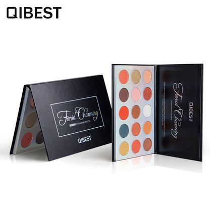 QIBEST 15 Color Eyeshadow Palette Renaissance Eyeshadow Palette Sunset Eyeshadow