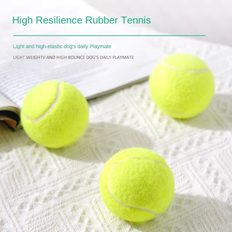 Dog Toy Rubber Elastic Tennis Ball Small and Medium sized Dog Bite Dog Toy