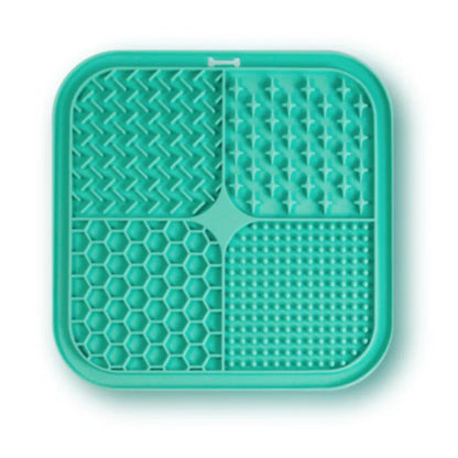 Pet Licking Mat Silicone Pet Food Suction Cup Licking Mat Slow Feeding Mat Anti-choking Slow Food Basin